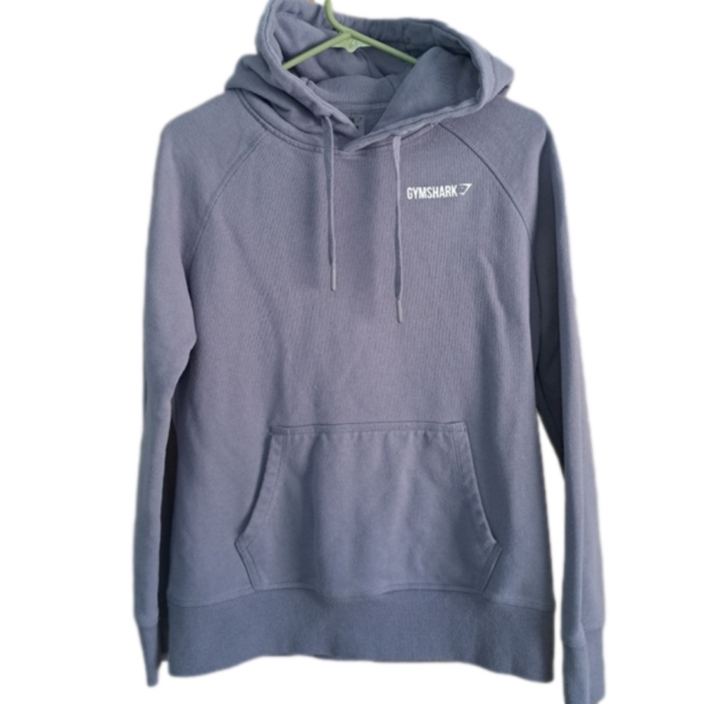 GYMSHARK Hooded Pullover Small Blue/Purple